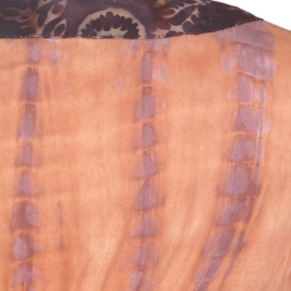 NWT-Soft Surroundings Sunset Bali Maxi Dress Boho Tie Dye Tropical Watercolor-PL - Picture 10 of 13